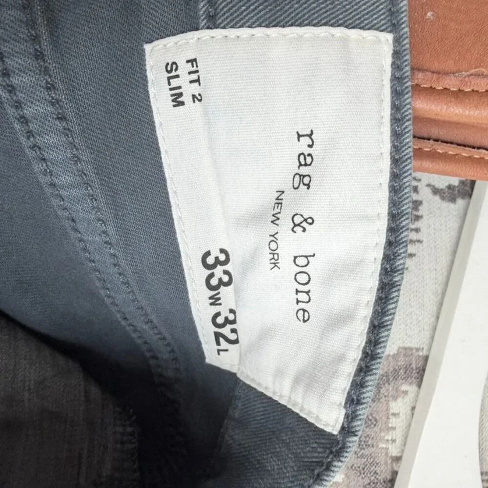 Rag & Bone Fit 2 Slim Jeans Aero Stretch Men’s Size 33x32 N75